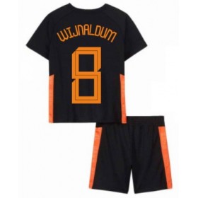Fußballtrikots Niederlande Georginio Wijnaldum 8 Kinder Auswärtstrikot Euro 2020